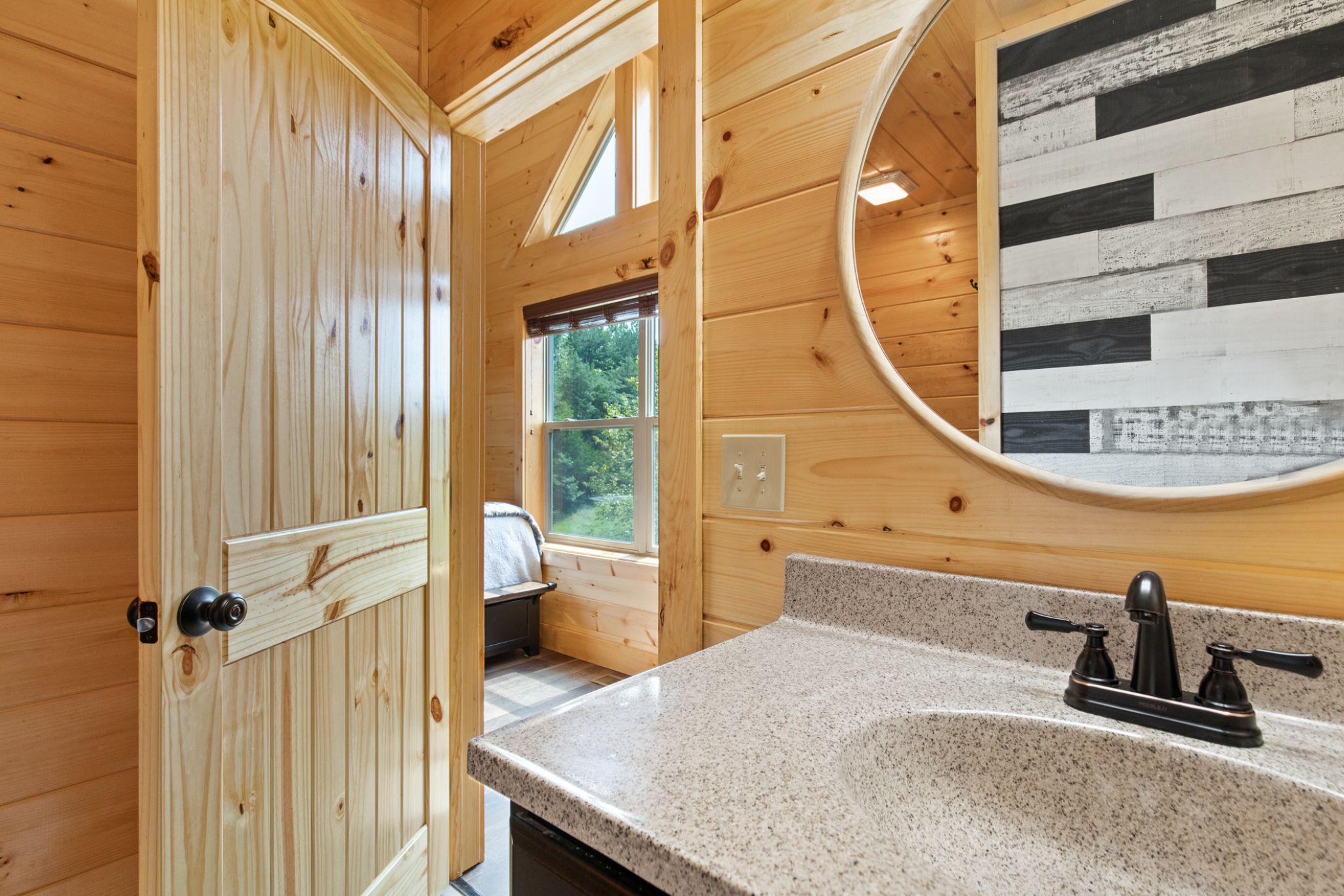 46 - Sasquatch Splash - Upper Right Modern Bedroom Bath Angelique