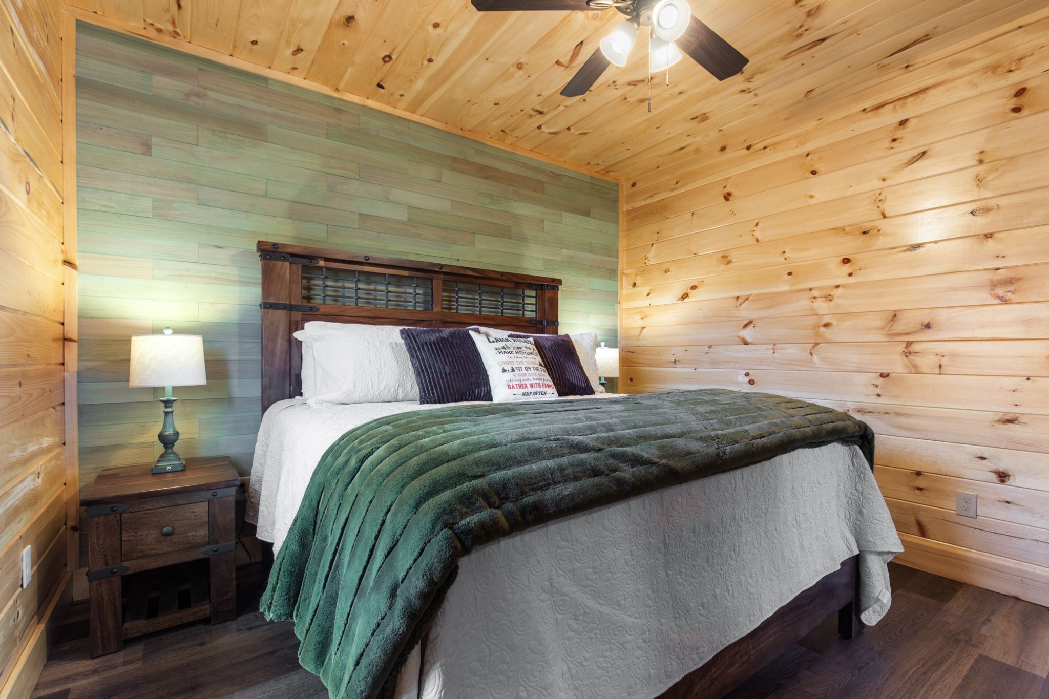 46 - Smoky Bear Splash - Lower Left Green Tea Bedroom Angelique